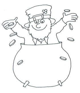 280x327 st patrick's day clipart - St Patrick Drawing