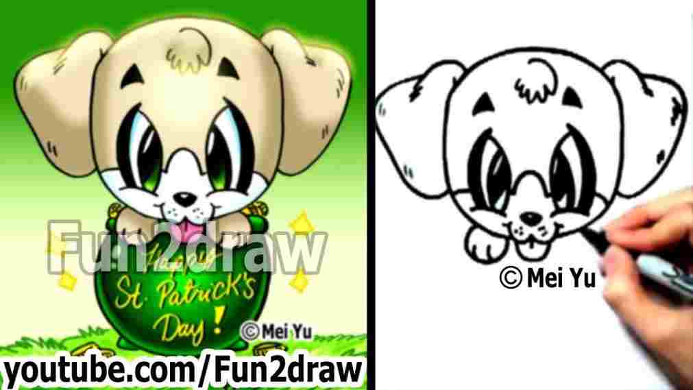 1011x569 st patricks day drawing to draw a four leaf clover - St Patricks Day Drawings