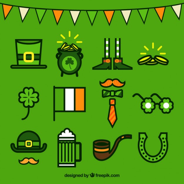 626x626 drawings of st patrick's day vector free download - St Patricks Day Drawings