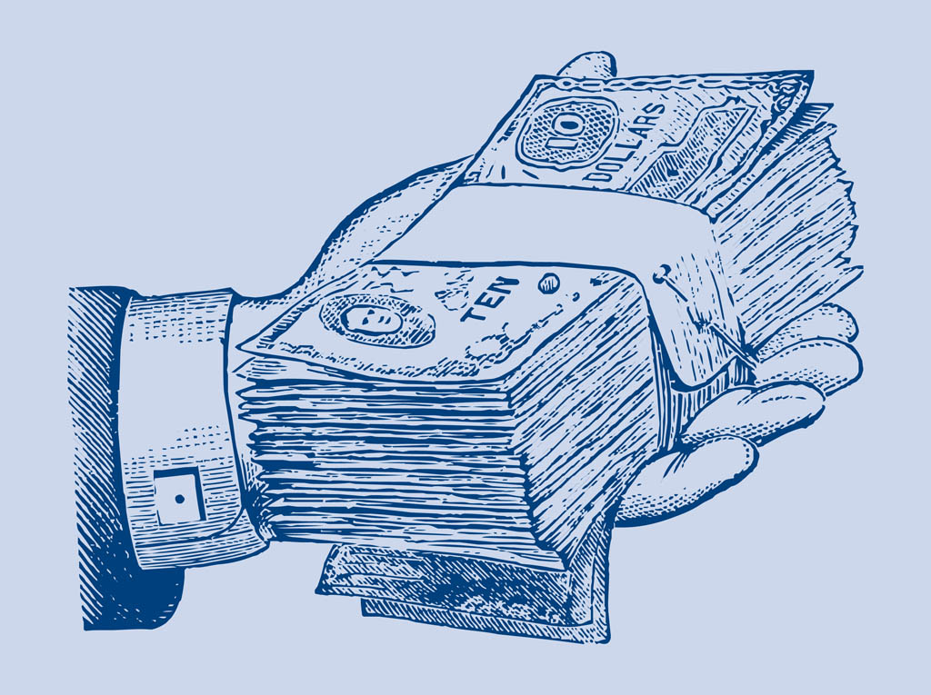 1024x765 Stack Of Money Vector Art Graphics - Stack Of Money Drawing