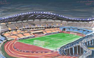 375x234 olympic stadium seoul drawing - Stadium Drawing
