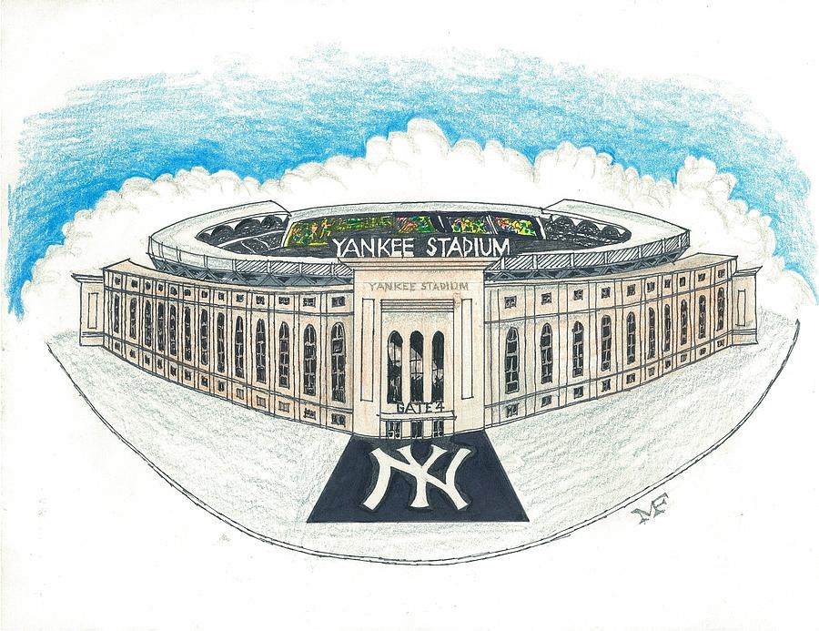 900x693 yankee stadium drawing - Stadium Drawing