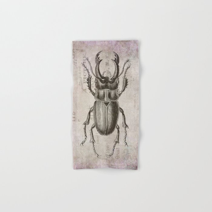 700x700 grunge style stag beetle hand bath towel - Stag Beetle Drawing