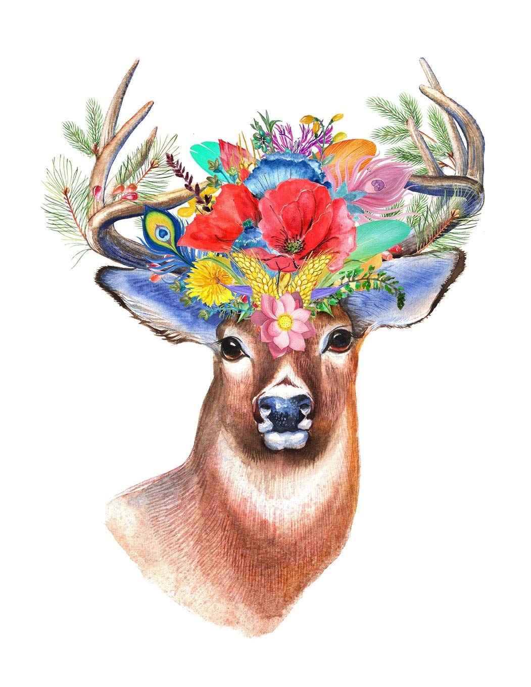 1051x1360 stag sketchbook stag bordered sketchbook for kids - Stag Drawing