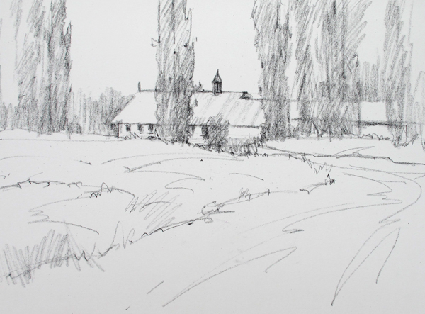 600x443 The Importance Of The Initial Drawing To The Painting Process - Stage Drawing