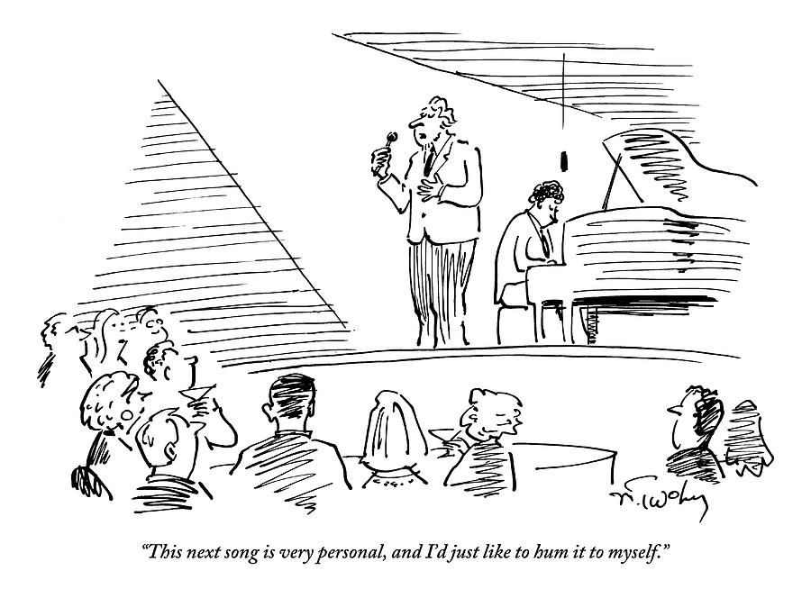 900x664 a singer on stage is addressing a crowded drawing - Stage Drawing