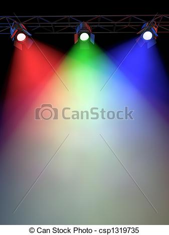 337x470 stage lights a stage light rack with rgampb colored spotlights - Stage Lights Drawing