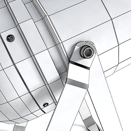 500x500 circle truss with stage lights high detail model max obj mtl - Stage Lights Drawing