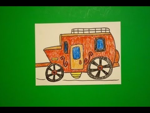 480x360 Let's Draw A Stagecoach! - Stagecoach Drawing