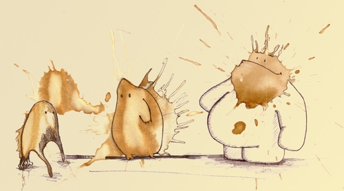 500x278 design stack a blog about art, design and architecture monster - Stain Drawing