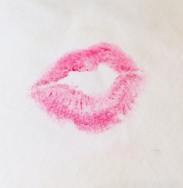 624x640 lipstick stain drawing, pencil, sketch, colorful, realistic art - Stain Drawing