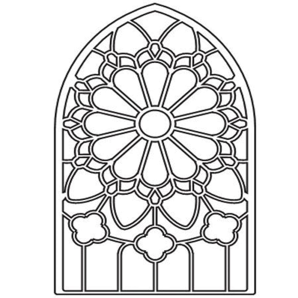 1000x1000 church drawing stained glass for free download - Stained Glass Drawing