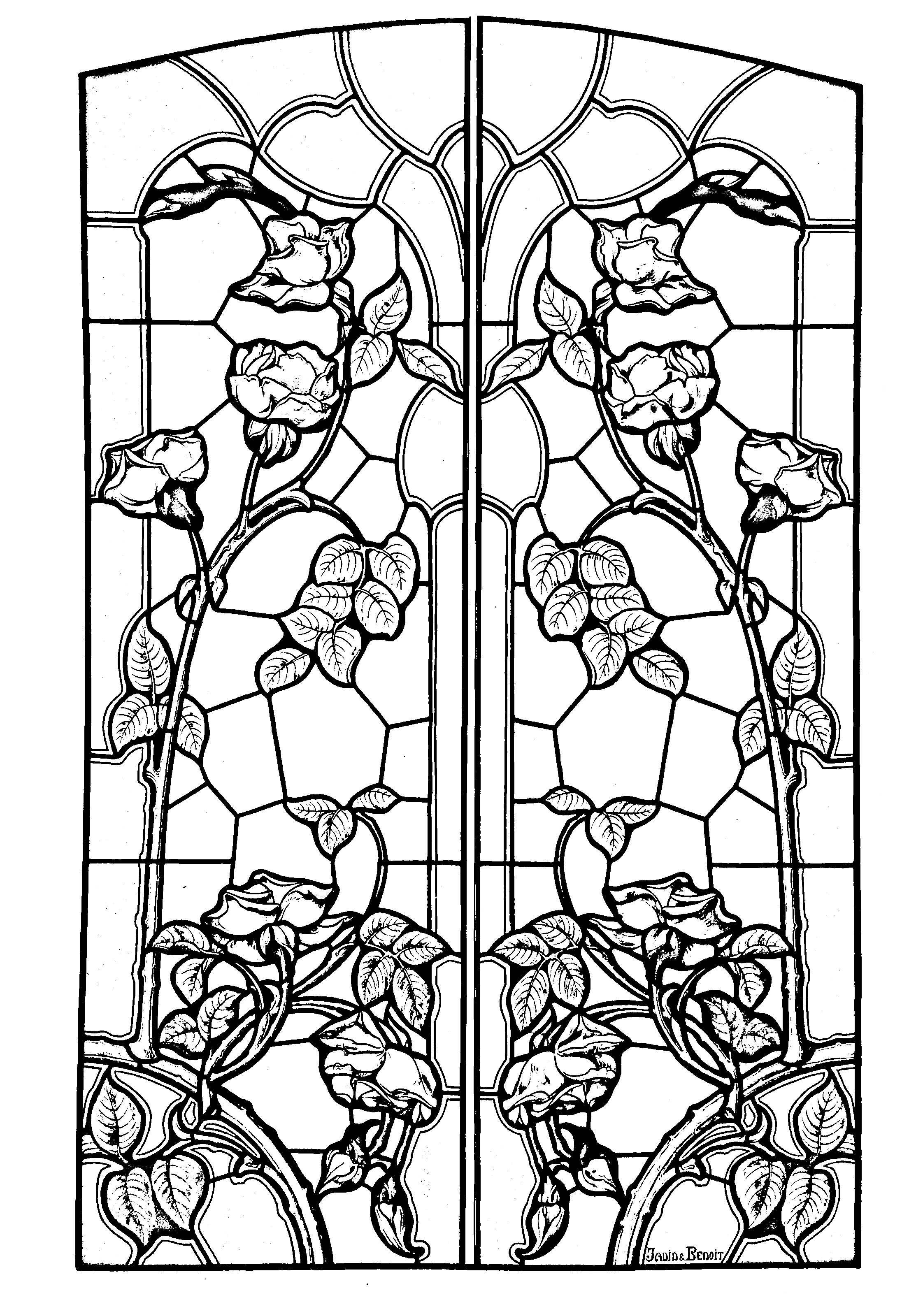 Stained Glass Drawing At Explore Collection Of Stained Glass Drawing 6271