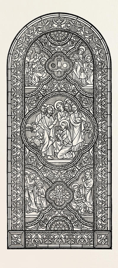 399x900 stained glass window drawing - Stained Glass Window Drawing