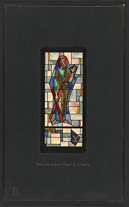 424x679 Historic Photos Design Drawing For Stained Glass - Stained Glass Window Drawing