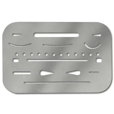 400x400 stainless steel erasing shield - Stainless Steel Drawing