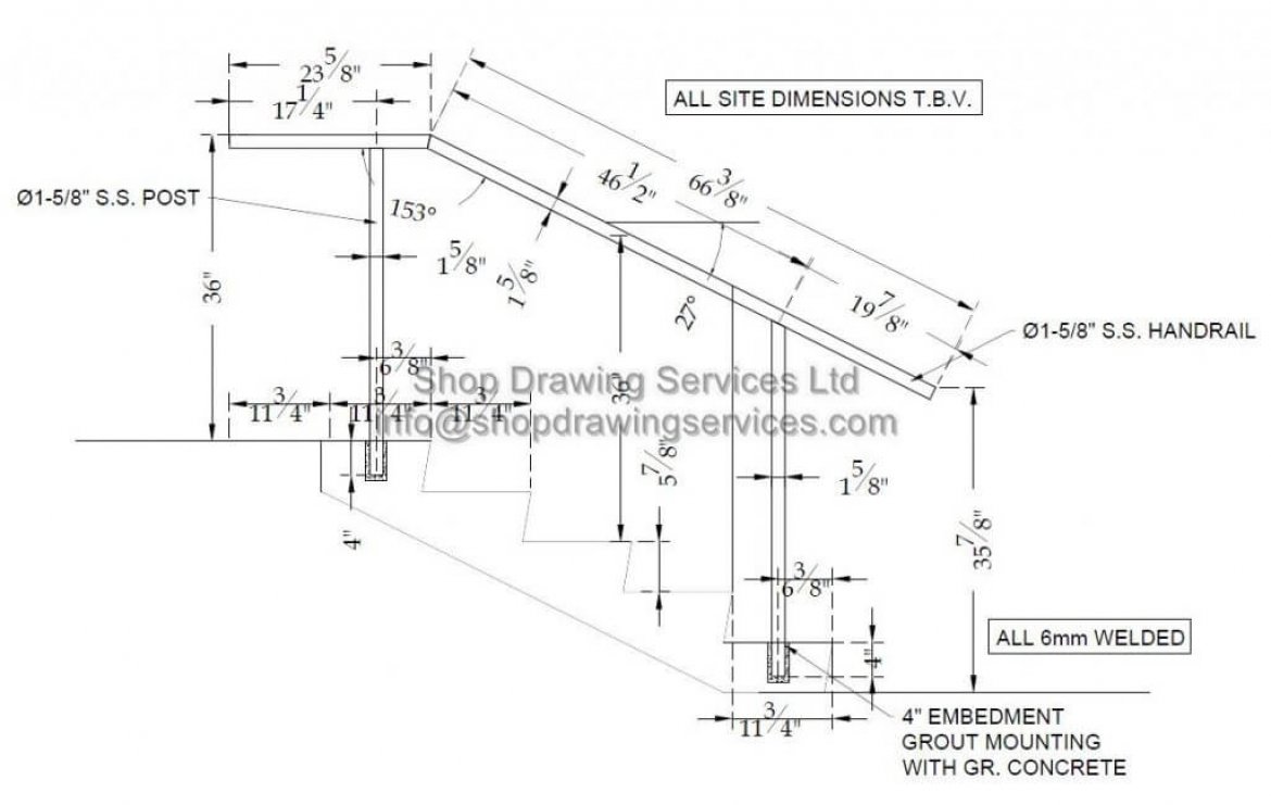 1170x741 outside stainless steel guard shop drawings - Stainless Steel Drawing