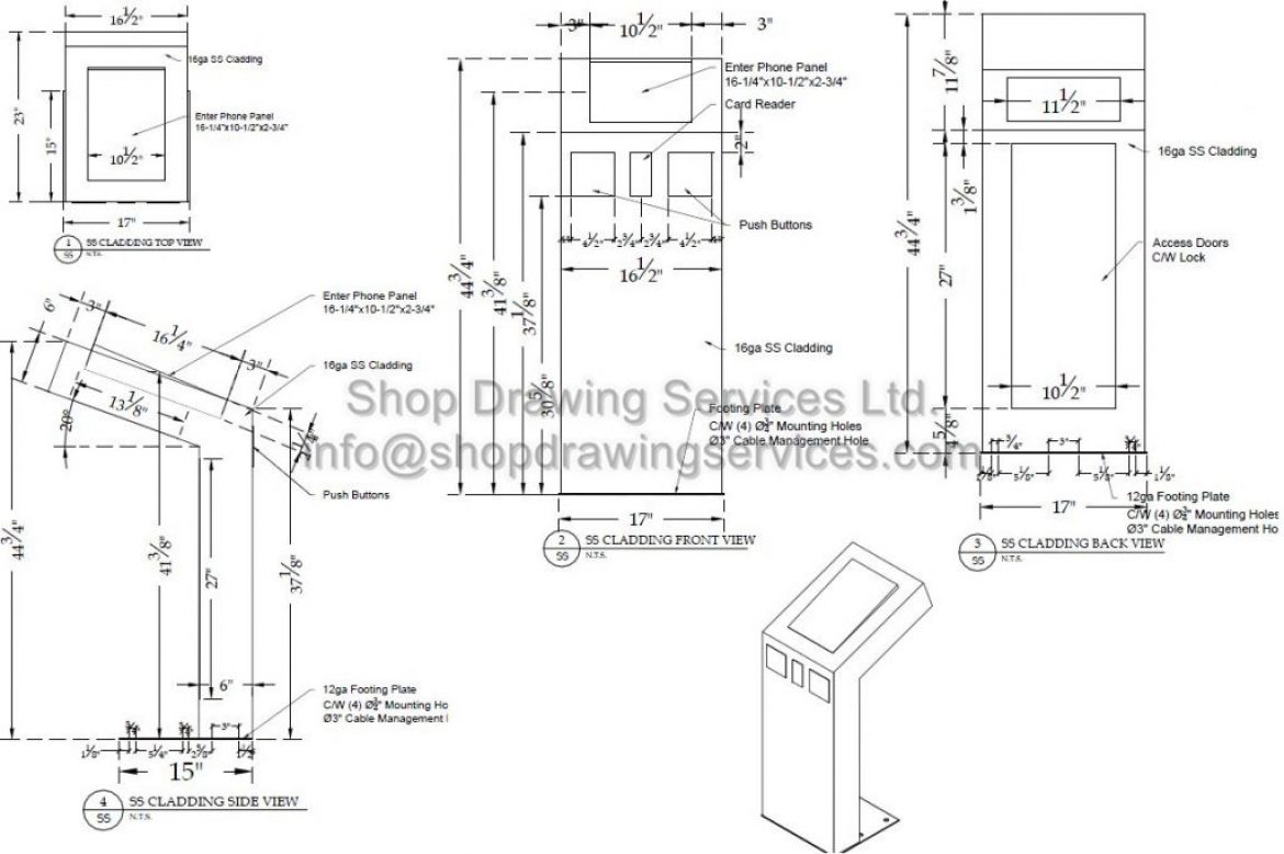 1170x778 stainless steel shop drawings - Stainless Steel Drawing