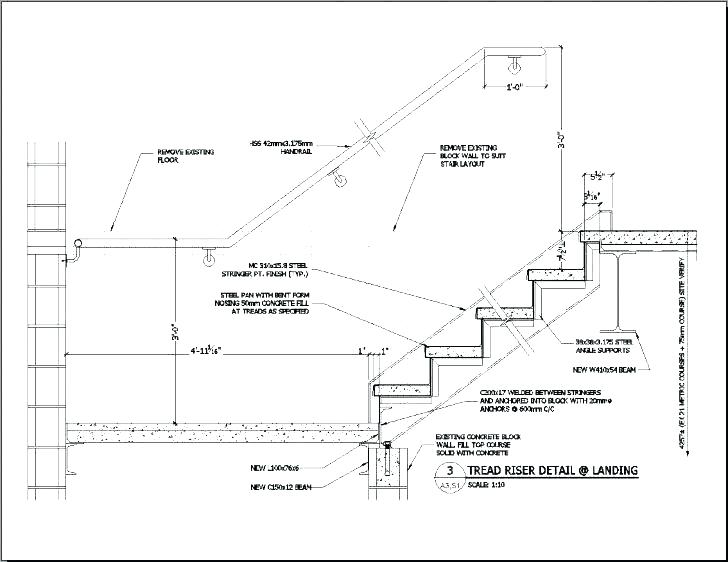 Steel Pan Stair Detail Drawings  Staircase  Detail  Drawing  at PaintingValley com Explore 