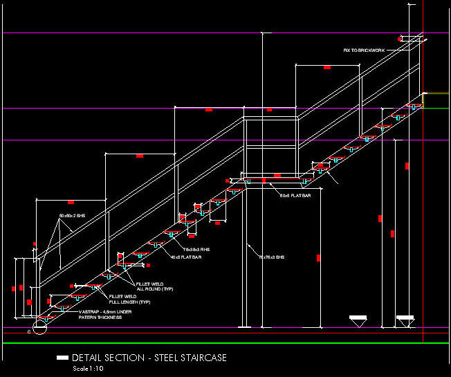 Steel Stair CAD Details  Staircase  Detail  Drawing at PaintingValley com Explore 