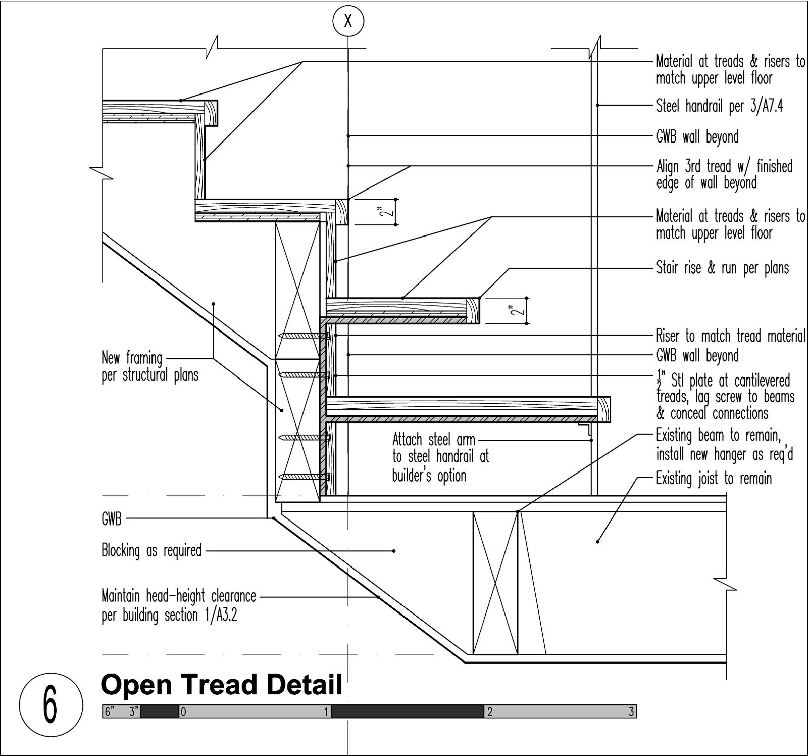 1600x1496 drawing staircases section drawing for free download - Staircase Section Drawing