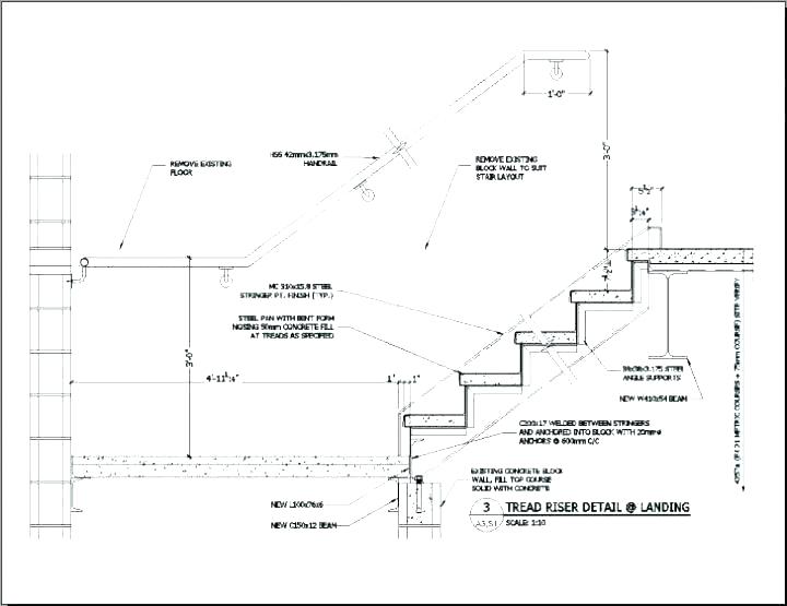 Staircase Section Drawing at PaintingValley.com | Explore collection of ...