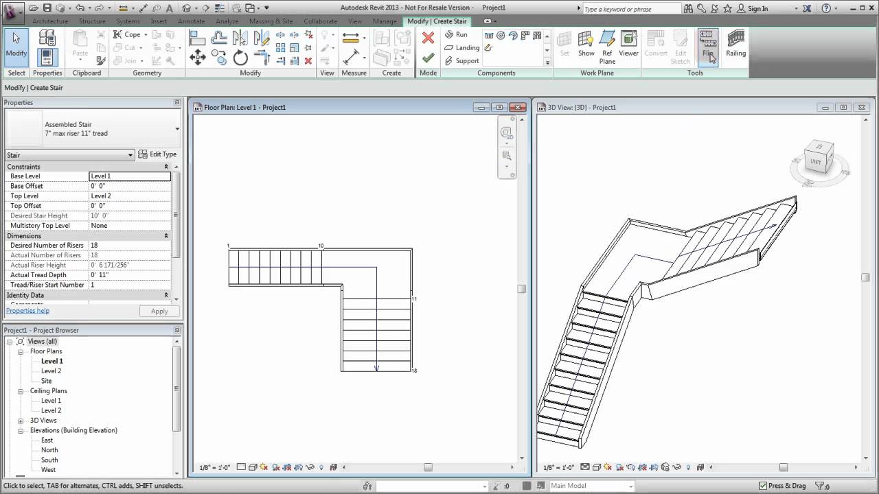 1280x720 autodesk revit creating a custom stair - Stairs Architectural Drawing