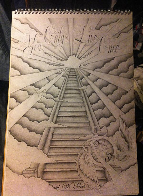 Stairway To Heaven Drawing at Explore collection