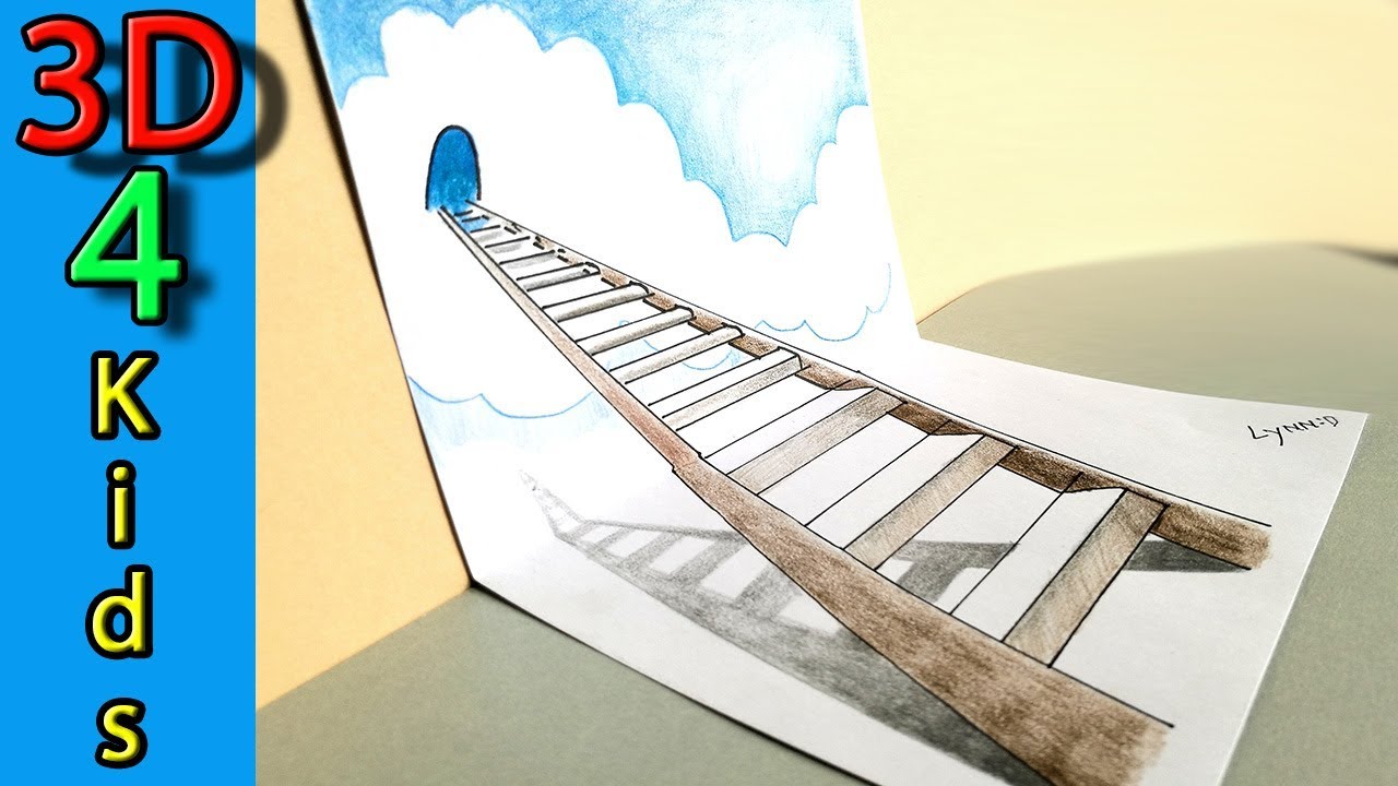 1280x720 Easy Drawing Draw Stairway To Heaven For Kids And Beginners - Stairway To Heaven Drawing