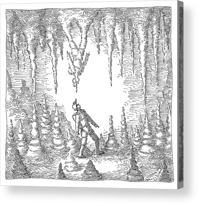 665x687 Stalactite Acrylic Print - Stalactite Drawing