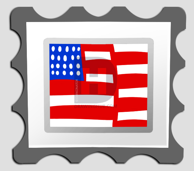 628x552 How To Draw A St Step - Stamp Drawing