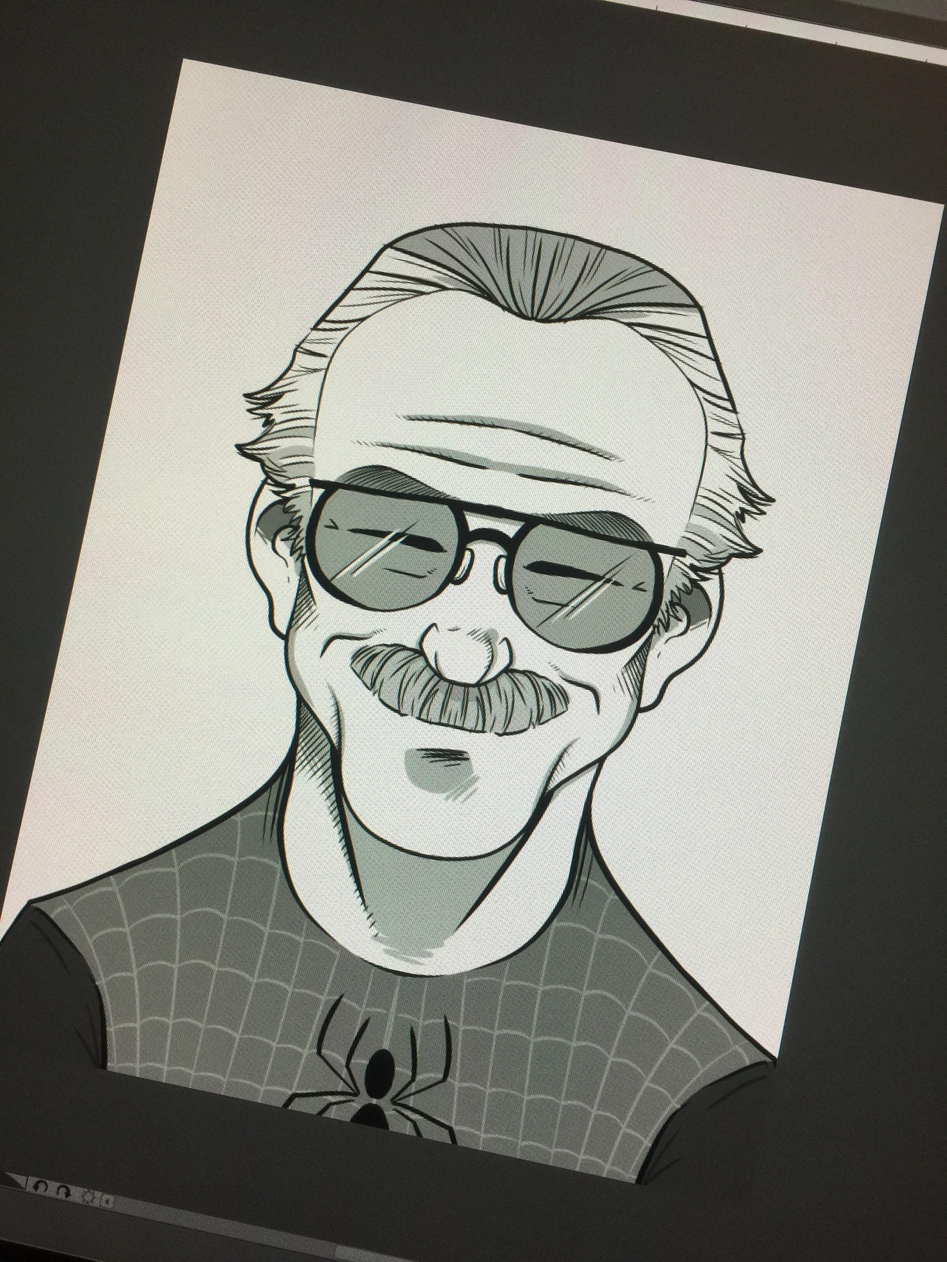 1920x2560 kevin isaac - Stan Lee Drawing