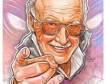 340x270 stan lee portrait etsy - Stan Lee Drawing