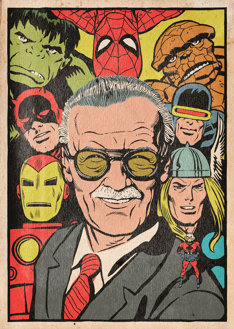 800x1121 an illustrated tribute to stan lee and his career - Stan Lee Drawing