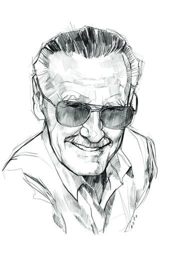 338x512 happy birthday, stan news marvel - Stan Lee Drawing