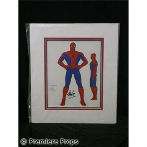500x500 spiderman orig stan lee signed drawing - Stan Lee Drawing Spiderman