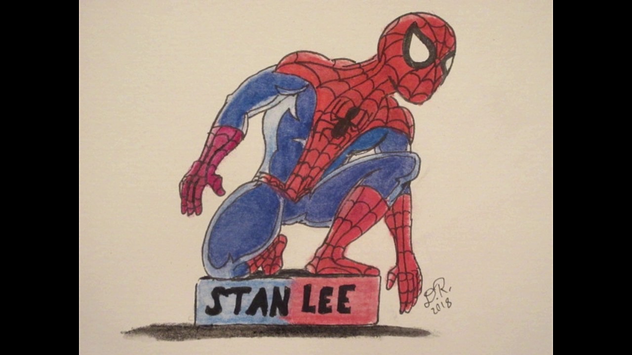 1280x720 stan lee tribute drawing spiderman cartoon danny the dinosaur - Stan Lee Drawing Spiderman