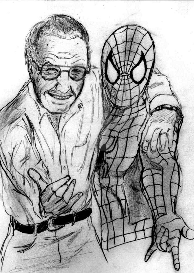 Stan Lee Drawing Spiderman at Explore collection