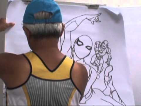 480x360 stan lee can draw - Stan Lee Drawing Spiderman