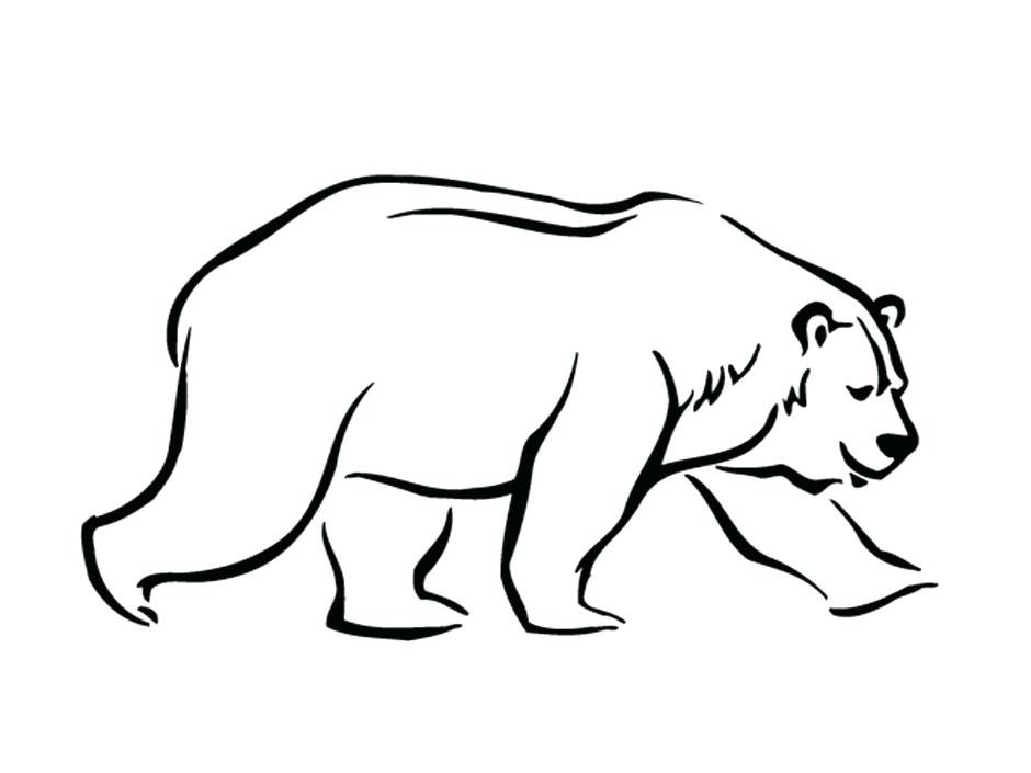 940x705 Standing Bear Outline Free Download Best On Polar Line Drawing - Standing Bear Drawing