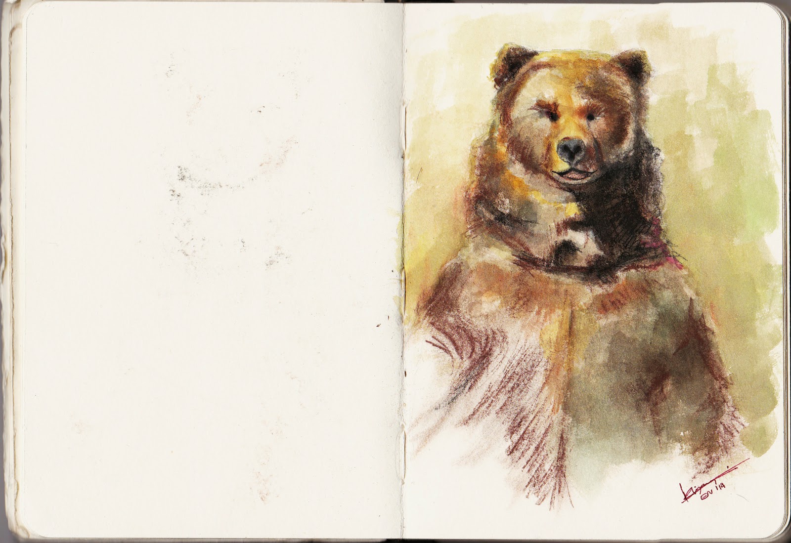 1600x1099 Kiyary Standing Bear Drawing - Standing Bear Drawing
