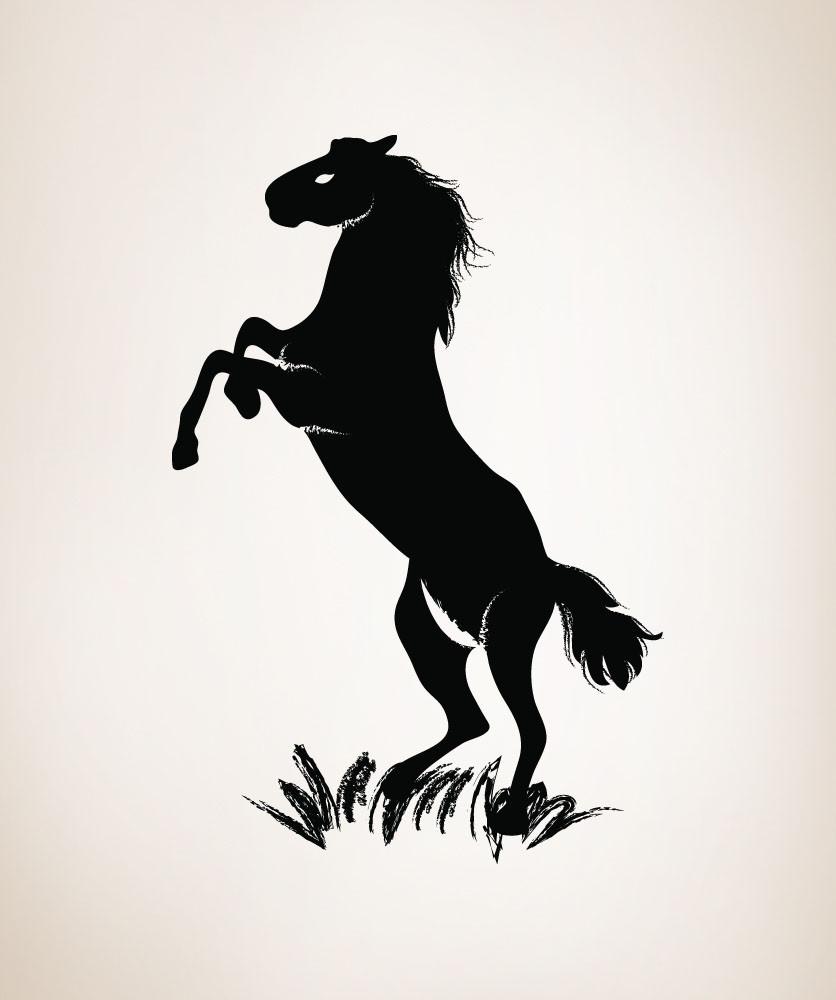 836x1000 Vinyl Wall Decal Sticker Standing Horse - Standing Horse Drawing