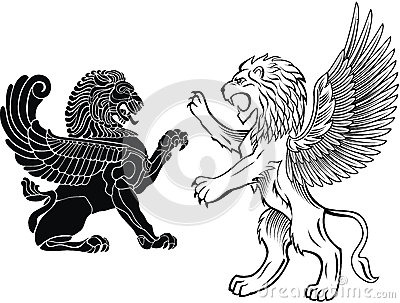 400x303 Standing Lion Logos - Standing Lion Drawing