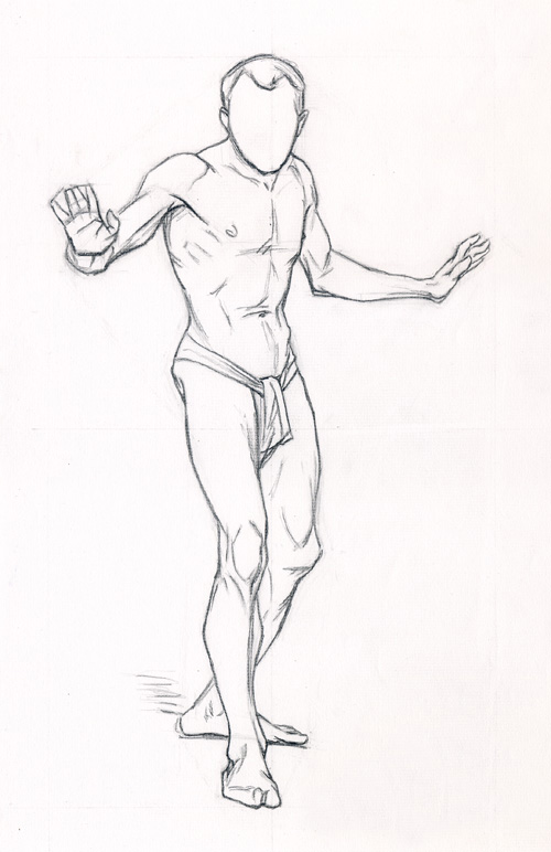 Standing Man Drawing at Explore collection of