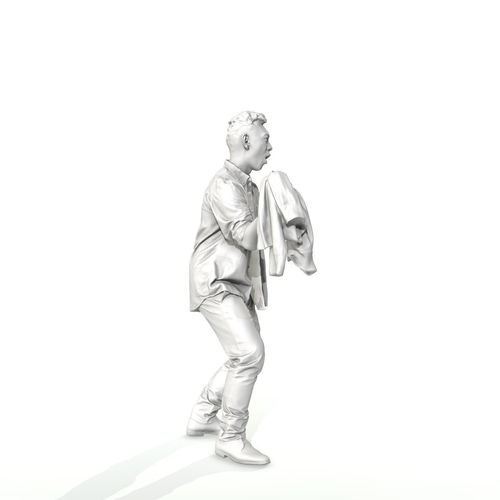 500x500 Cheering Standing Man S Model - Standing Man Drawing