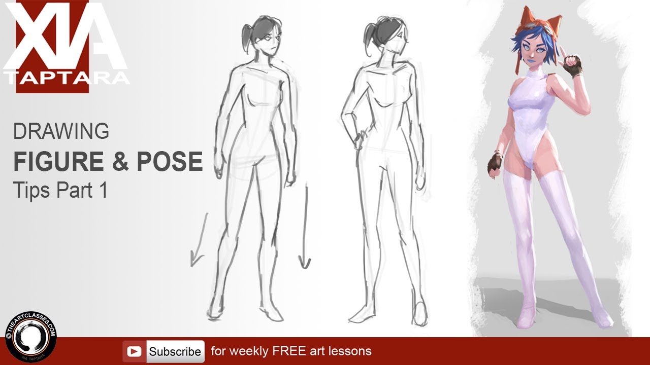 1280x720 drawing figure and pose tip part natural poses - Standing Poses For Drawing