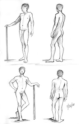 254x400 Art - Standing Poses For Drawing