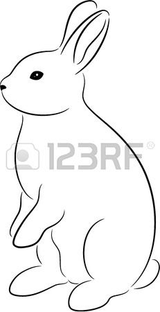 231x450 Pix For Gt Baby Rabbits Drawings Rabbit Art Inspiration - Standing Rabbit Drawing