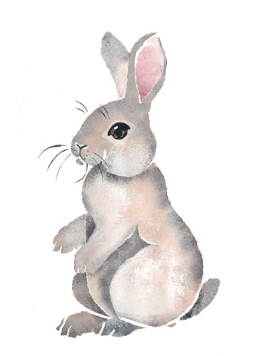 Standing Rabbit Drawing at PaintingValley.com | Explore collection of ...