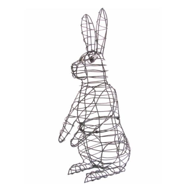 650x618 Standing Rabbit Topiary Frame From Gardening Naturally - Standing Rabbit Drawing